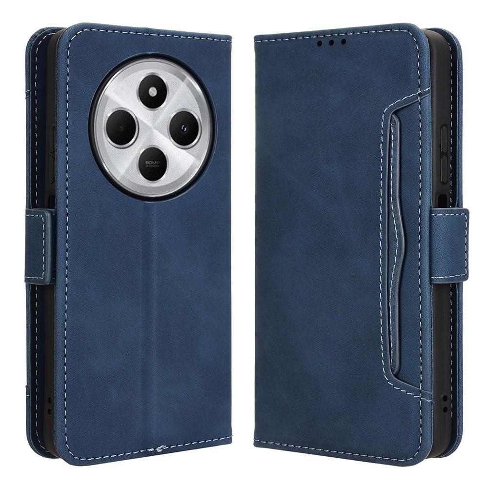 For Xiaomi Poco C75 4G/Redmi 14R 5G/14C 4G/A4 5G Leather Case Phone Wallet Cover with Multiple Card Slots