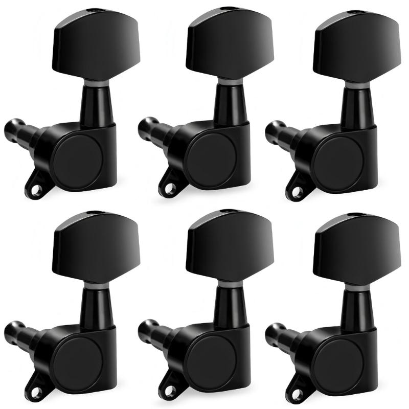 6Pcs Metal Guitar Tunings Pegs Key Tuners Machine Head Knob Guitar String Tunings Peg Guitar Replacement Part Enduring