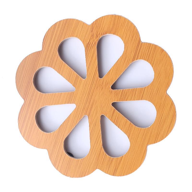 Italian-Style Anti-Scald Solid Wood Placemat and Non-Slip Coaster Set