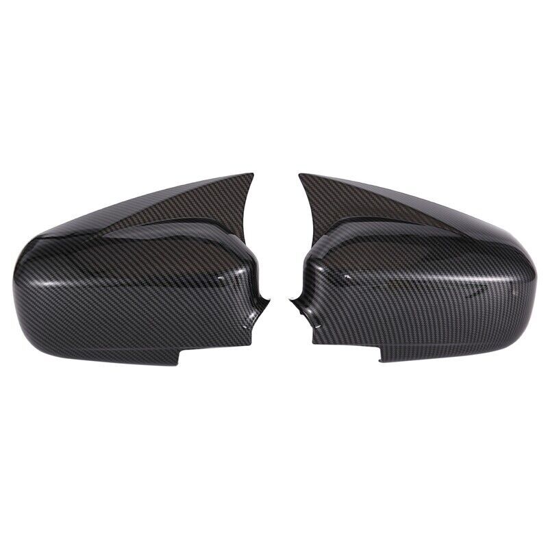 For Honda Civic 2002-2005 Rearview Side Mirror Cover Wing Cap Exterior Door Rear View Case Trim Frame Sticker Carbon Fiber Look