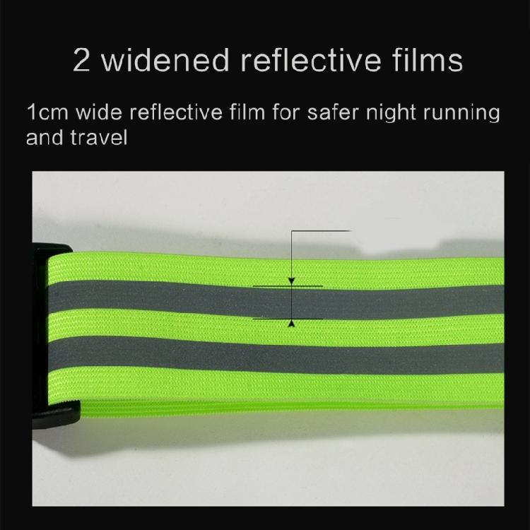 Vysoce viditelný reflexní pás Perfektní pro běh, cyklistiku a další!