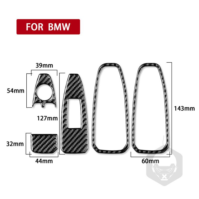 3K Carbon Fiber Sticker for BMW Z4 G29 —2025 Window Lifting Control Panel Cover Anti-Scratch Adhesive (Easy tall)
