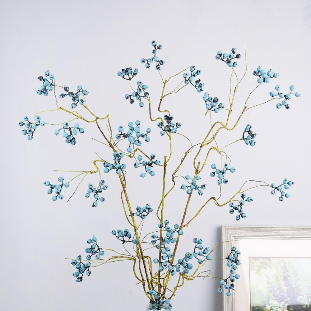Fruits Flower Artificial Foam Berries Branch Faux Good Luck Fruits Fake Plants  Home Garden