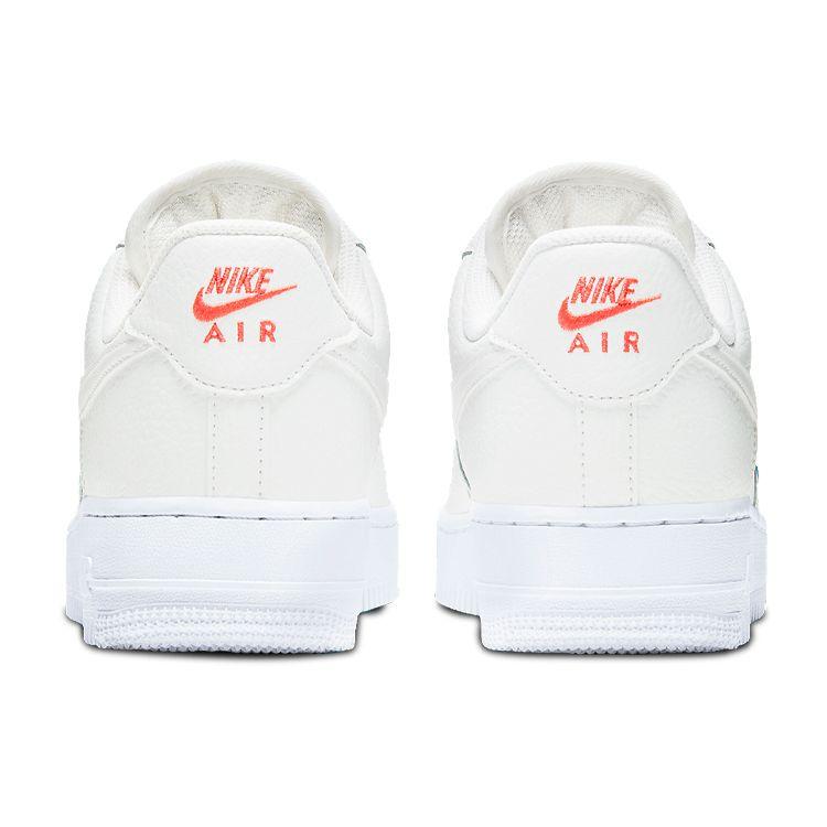 Nike Air Force 1 07 Essential Summit White Solar Red Women Sneakers CT1989-101