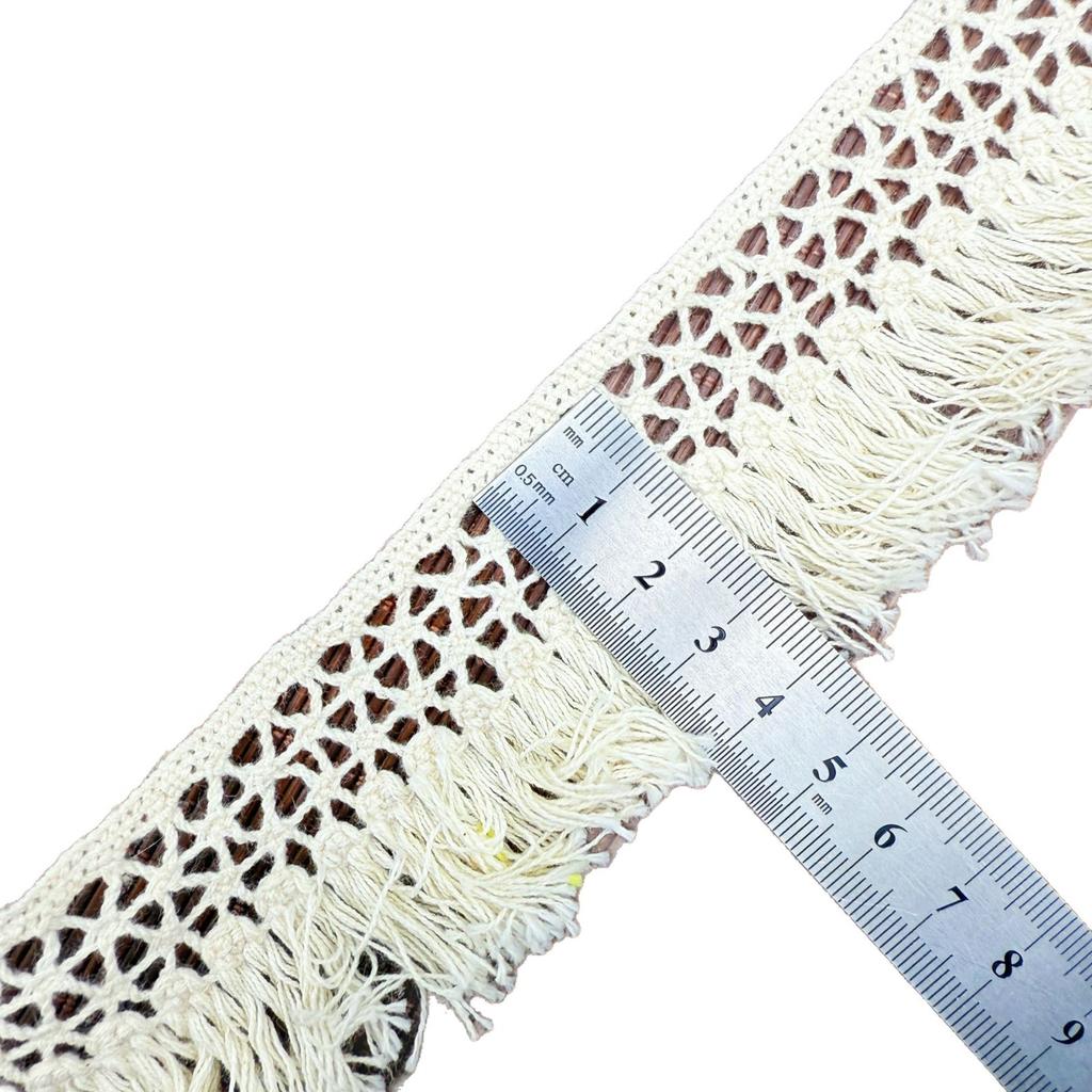 Tassel Cotton Thread Lace Lace Encryption Tassel Curtain Furniture Hanging Ear Bed Sheet Decorative Accessories