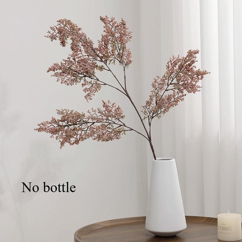 

2pcs108cm Simulated Rimes Flowers Branch Plastic Plant Floral Auditorium Decoration Artificial Pink Rime Flower Green Plants рожевий