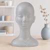Lightweight Foam Mannequin Head for Wigs And Hats Display, Eyewear Display Model with Stable Base Glasses Headwear Styling Photography