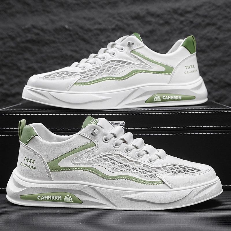 New Men's Shoes Spring White Shoes Comfortable Breathable Sports Board Shoes Light and Durable Low-top Men's Casual Shoes