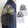 2Pcs Brooch with Epaulet Fringe for Festive Occasions