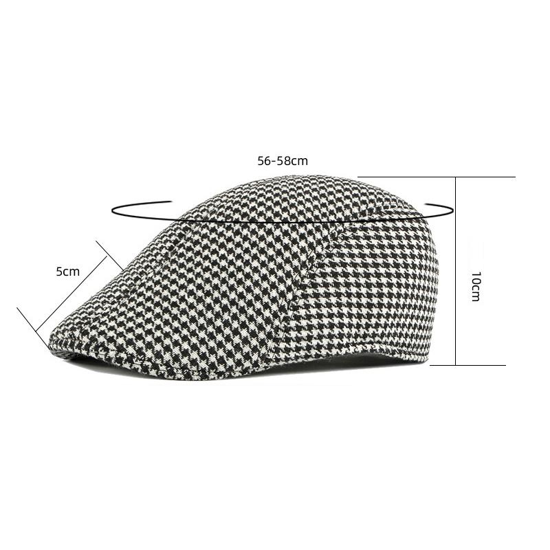 British Plaid Beret Newsboy Caps for Men Spring Autumn Outdoor Vintage Flat Cap Gatsby Painters Hats Driver Ivy Hat Hombre Boina