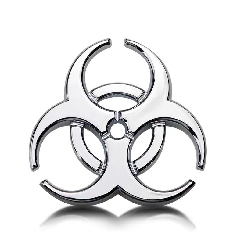 Umbrella Biohazard Logo Car Badge Sticker Side Fender Rear Trunk Emblem Decal for SUV Car Truck Sports Car Racing Car Motorcycle