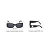 Celine Rectangular Sunglasses With Engraved Temples Women Sunglasses Black CL40282U5301A