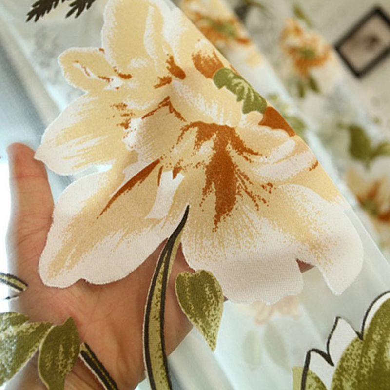 3D Luxury Sheer Curtains for Living Room The Bedroom Kitchen Tulle for Windows Voile Yarn Curtains Curtains for Bedroom 1pcs