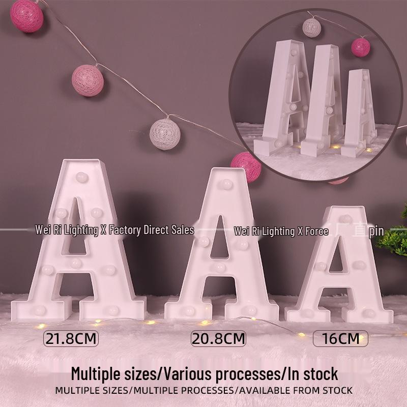 LED Luminous Letter and Number String Lights for Birthday, Proposal, and Event Décor