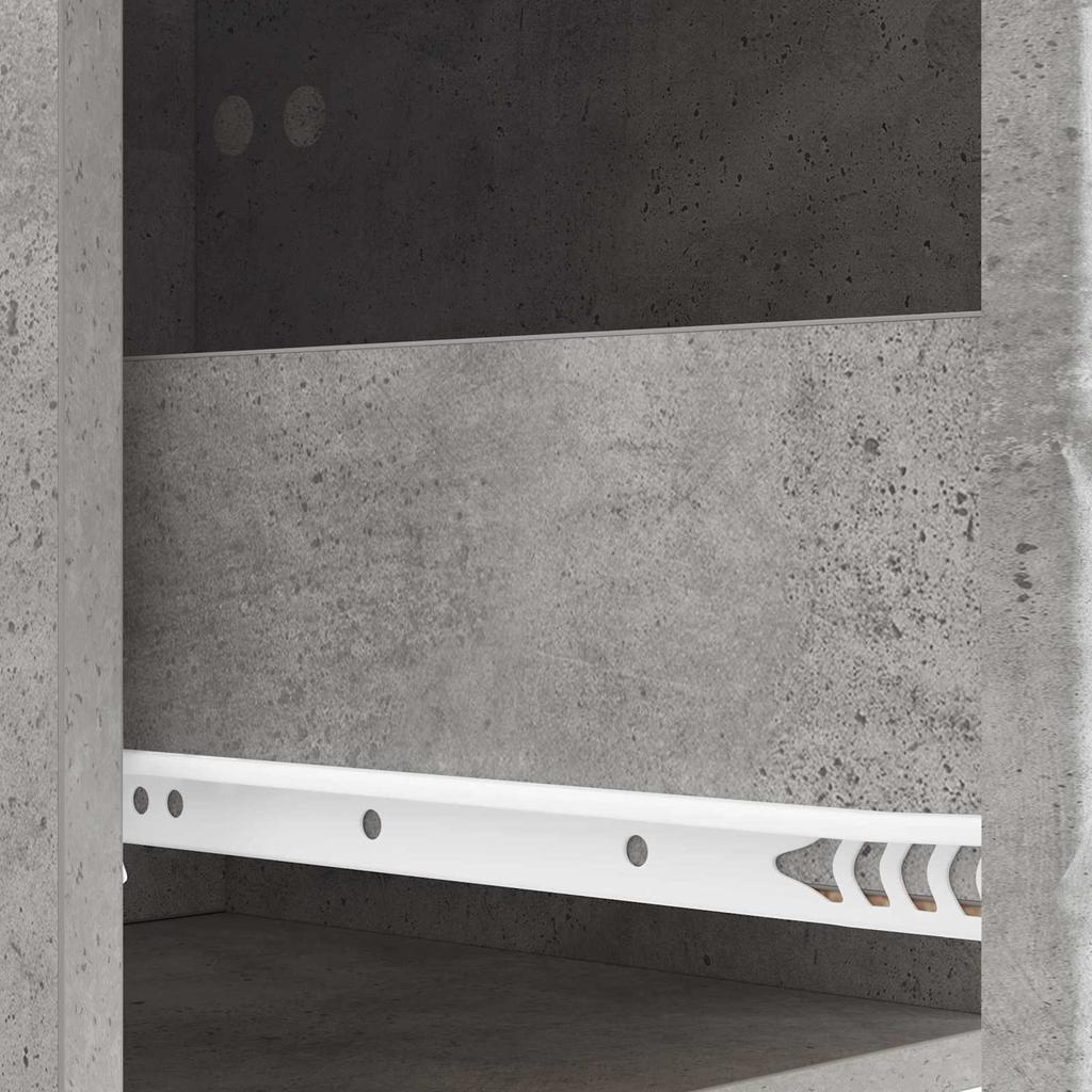Wall Mounted Nightstand Concrete Grey 34.5 x 33 x 40 cm