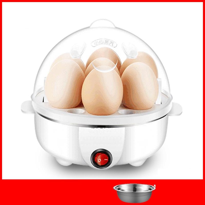

220 В электрическая мини-портативная яйцеварка с 5 отверстиями, многофункциональная яично-заварная машина для приготовления яиц на пару белый