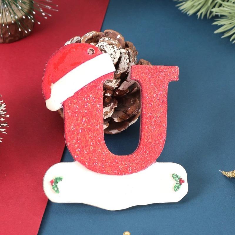 1Pcs 26 Christmas Letter Decor Xmas Tree Decoration 3D Hanging Pendant Party Home Room Ornament Navidad New Year 2026 Gifts