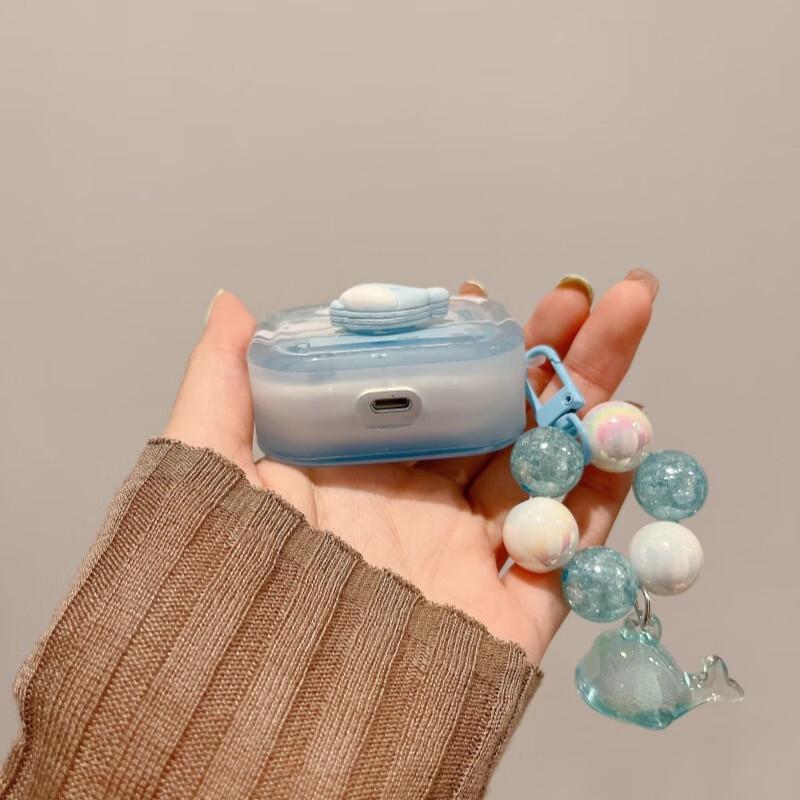 Beiyipin Cute Capybara Silicone Soft Case Protective Cover for Apple AirPods 1/2/4th Gen and AirPods Pro 2nd Gen Wireless Bluetooth Earphones
