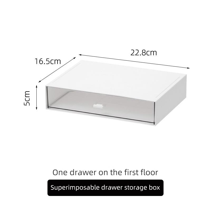 Multi-layer Multi-functional Desktop Organizer Cosmetic Storage Box Large Capacity Transparent Drawer Jewelry Makeup Storage Box