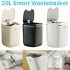 Domowy Kosz na Śmieci z Czujnikiem Ruchu Luksusowy Inteligentny Kosz Duża Pojemność Zasilany Bateryjnie do Kuchni Łazienki Biura