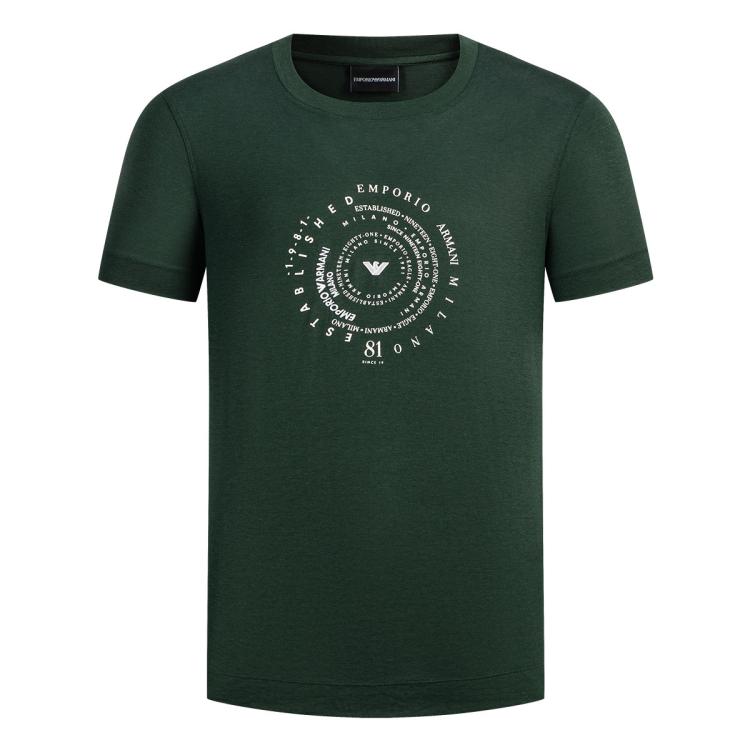 Emporio Armani Comfortable Breathable Minimalist Fashion Casual Versatile Low-Key Personality Business T-Shirt Unisex Tops EM004995-AF13747-U7263 2XL 18700₽