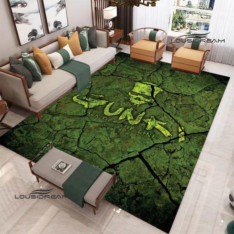 Gunki logo printed carpet Living room bedroom non-slip carpets Yoga mat Outdoor rugs kawaii rug area rug birthday gift