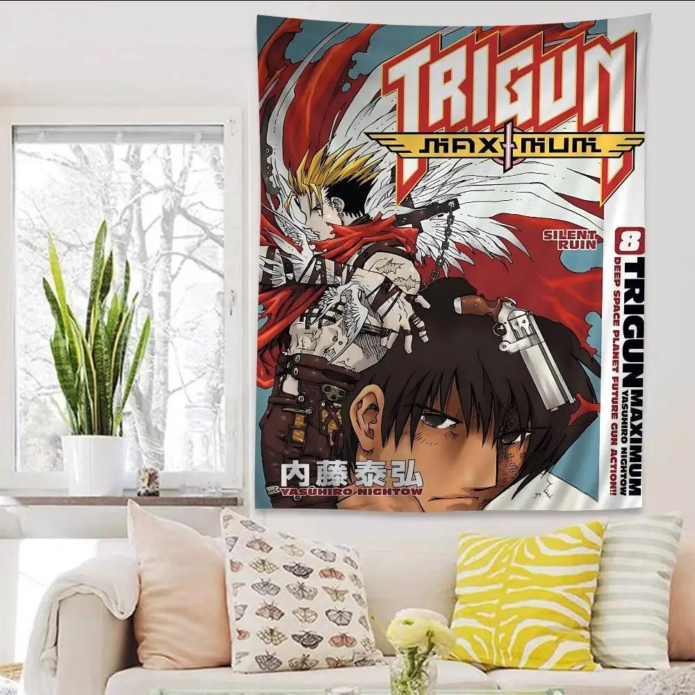 

Trigun Vash The Stampede Tapestry Single Sided 2DPrint Polyester Wall Hanging for Bedroom Living Room Cool Anime for Trigun Fans 74x94cm(29x37in)