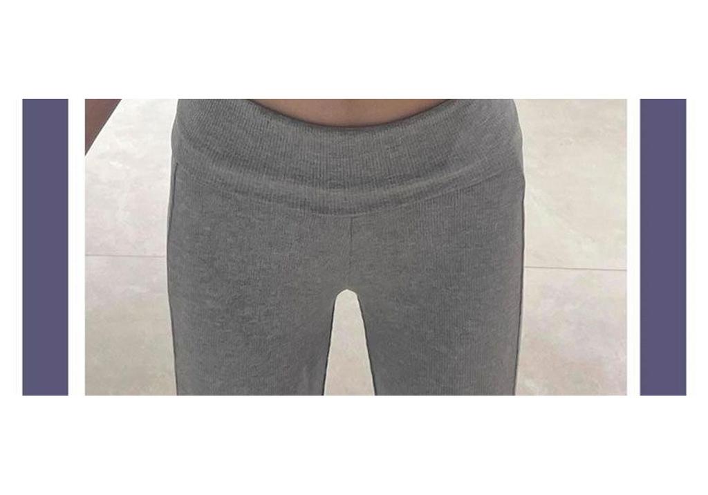 2026 American Knit Maternity Micro-Flare Stretch Pants for Spring - Slimming and Drape Wide-Leg Design