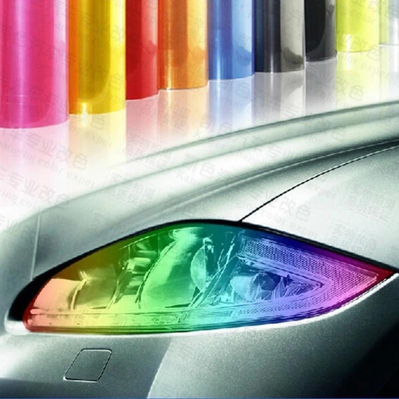 30CM X 100CM Car Styling Chameleon Headlight Taillight Vinyl Tint Sticker Light Film Wrap Sheet.