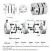 D40L50 Delik 6-19 Alüminyum Esnek Kaplin Yüksek Torklu Çift Diyaframlı Kaplin Esnek Bağlantılı CNC 3d Yazıcı İçin