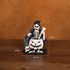 Resin Mini Skeleton Figurines Realistic Artificial Skull Model  Halloween Decor Gifts