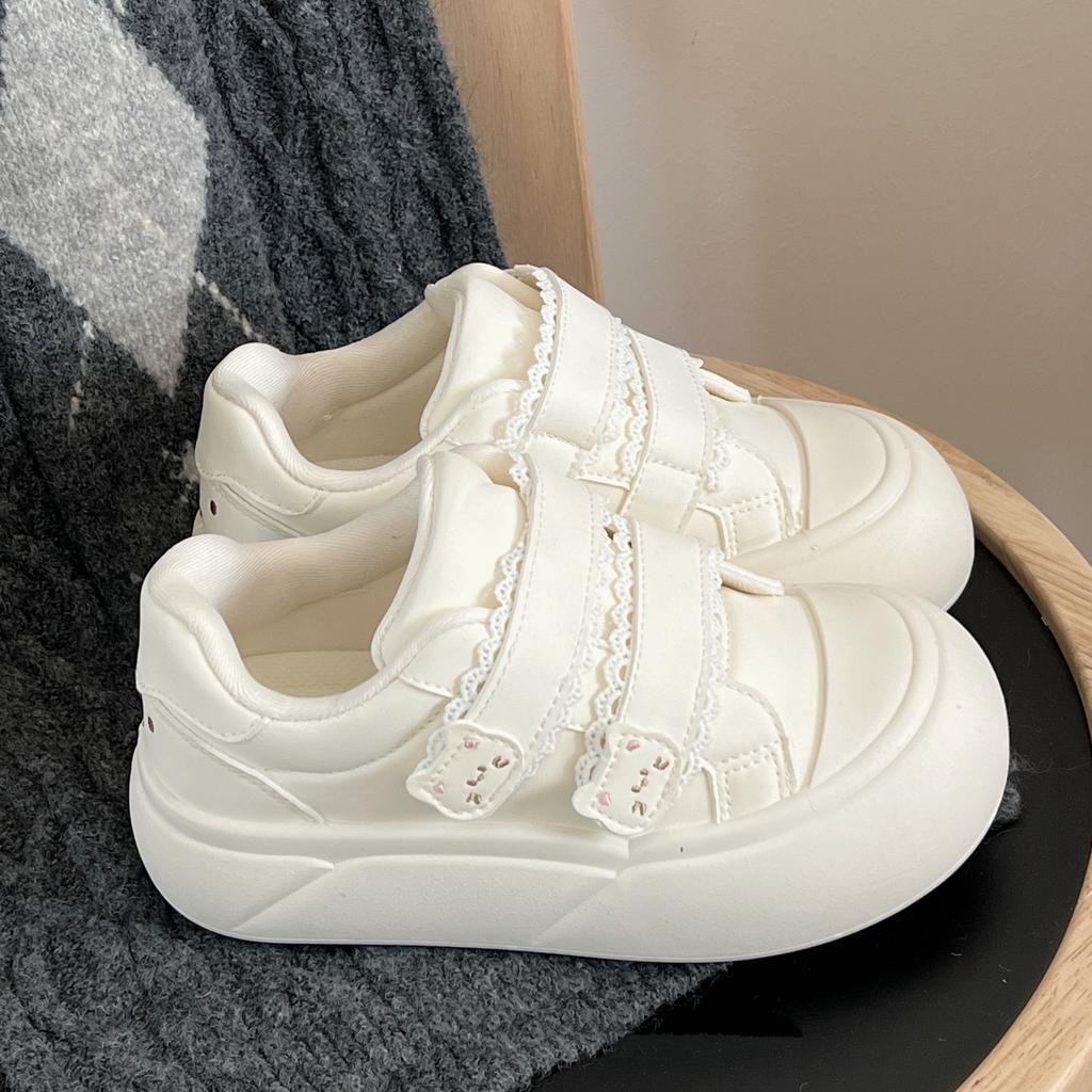 Velcro Shoes - Women's Thick-soled Heightening Cartoon Casual Sneakers