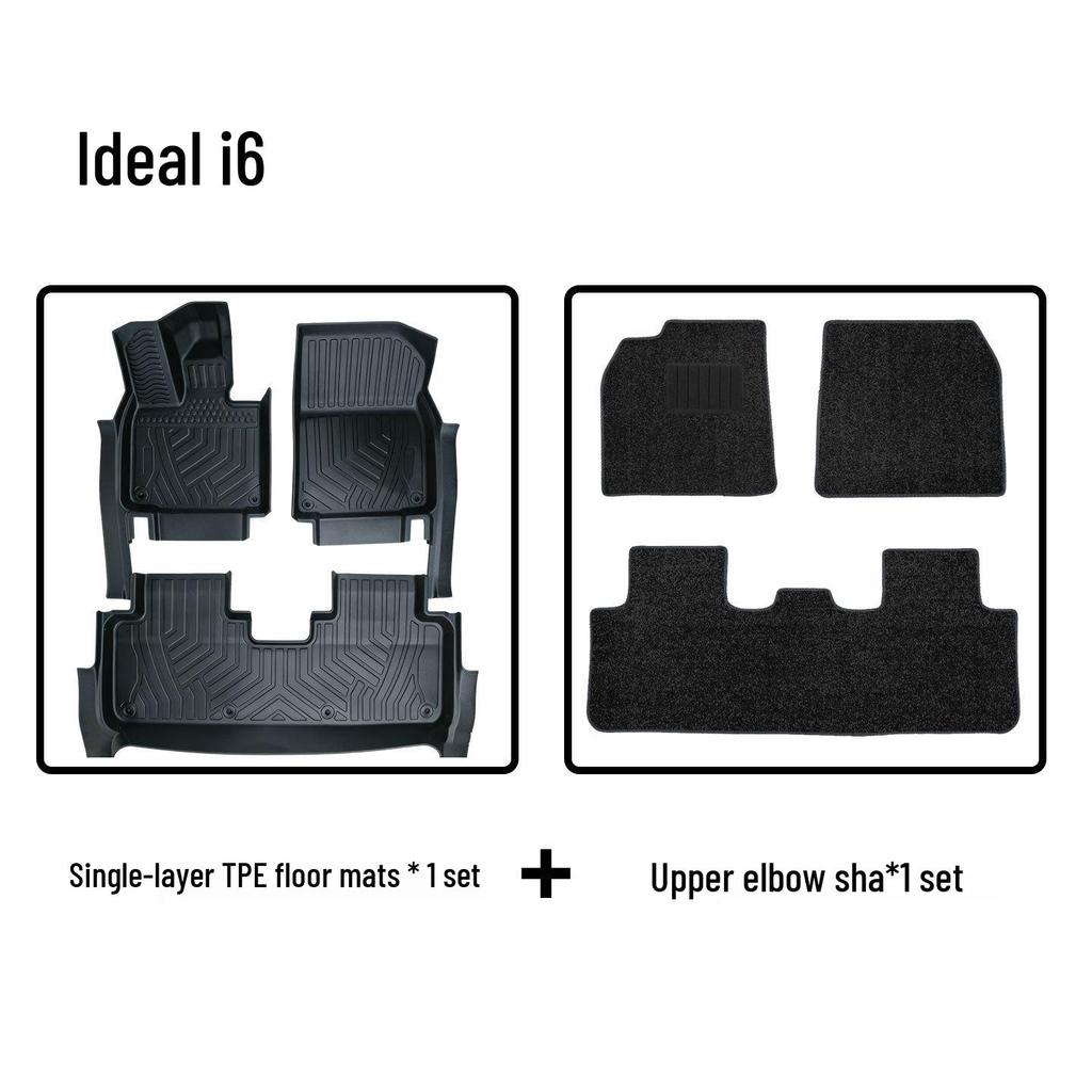 Ideal I6 Car Floor Mats: Eco-friendly Odorless TPE Floor Carpets for Interior Protection