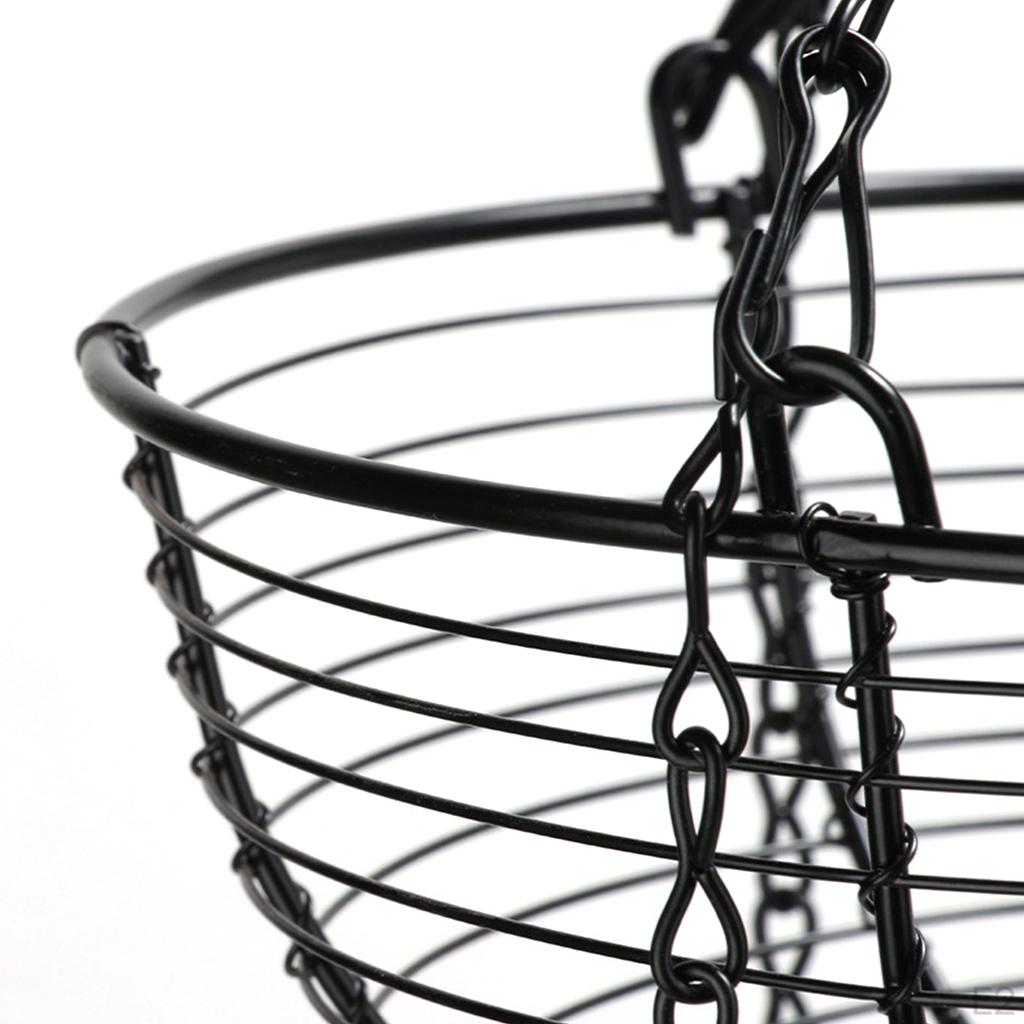 Hängender Obstkorb aus Eisen im Retro-Stil, Organizer-Halter für