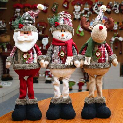 Vánoční dekorace Domácí dekorace Stolek Elk Panenka Novoroční Ozdoby Vánoční Navidad Dárky Šťastný Nový Rok 2024 Sob Sněhulák Stojící panenka Santa Claus