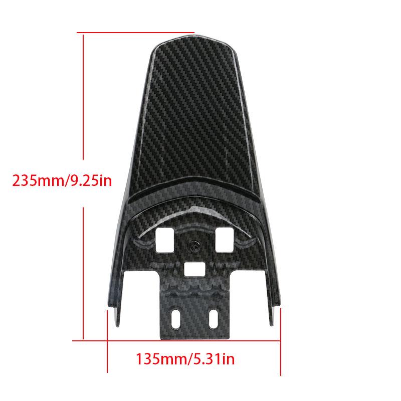 Sur-Ron Light Bee Carbon Fiber Fender Kit: Rear Shock Absorber Splash Guard and Extended Mudguard