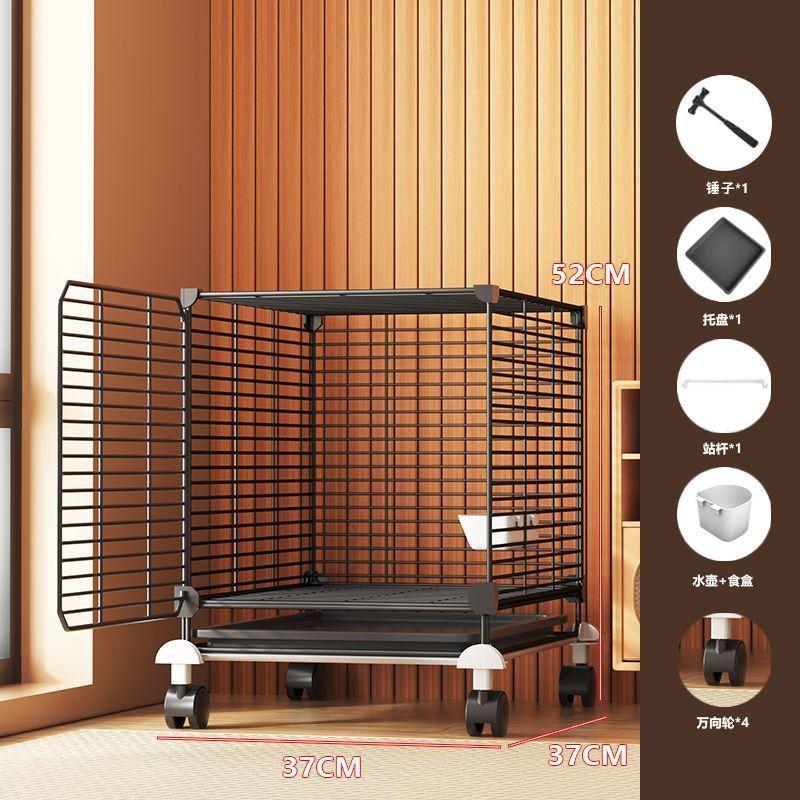 

Large Bird Cage for Cockatiel Spacious Metal Aviary with Stand Easy Clean Bird Nests Indoor Flight House with Detachable Panel