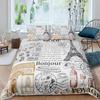 Set Copripiumino Giornale Vecchio Microfibra Vintage Biancheria da Letto Bambino Mongolfiera Camion Retrò Copripiumino Bicicletta