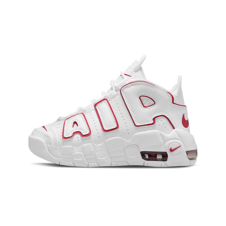 

New Nike Air More Uptempo White Varsity Red Outline PS DJ5989-100 33