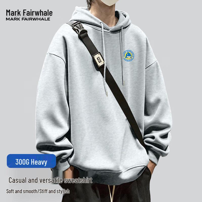 

Mark Fairwhale Men s 300G Heavyweight American Style Hooded Sweatshirt L