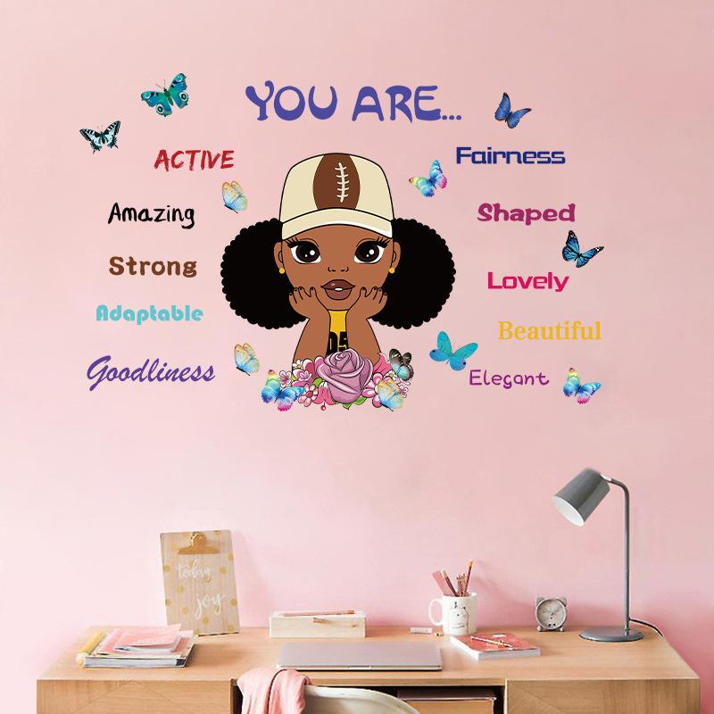 Butterfly Wall Stickers for Girls Room Kids Bedroom Home Decor Self Adhesive Wall Decals