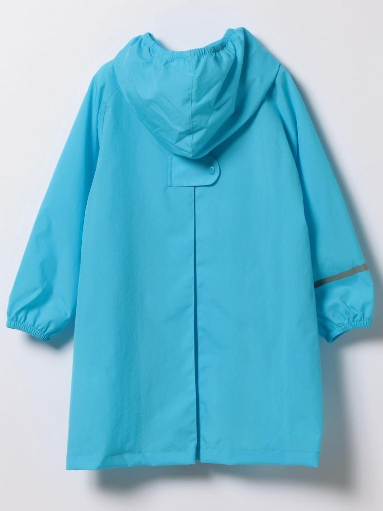 Kodomo Beams Size 17 55190157375 Raincoat, Baby/Schoolbag Coat, (90-130cm), Kids, Sax, 100,