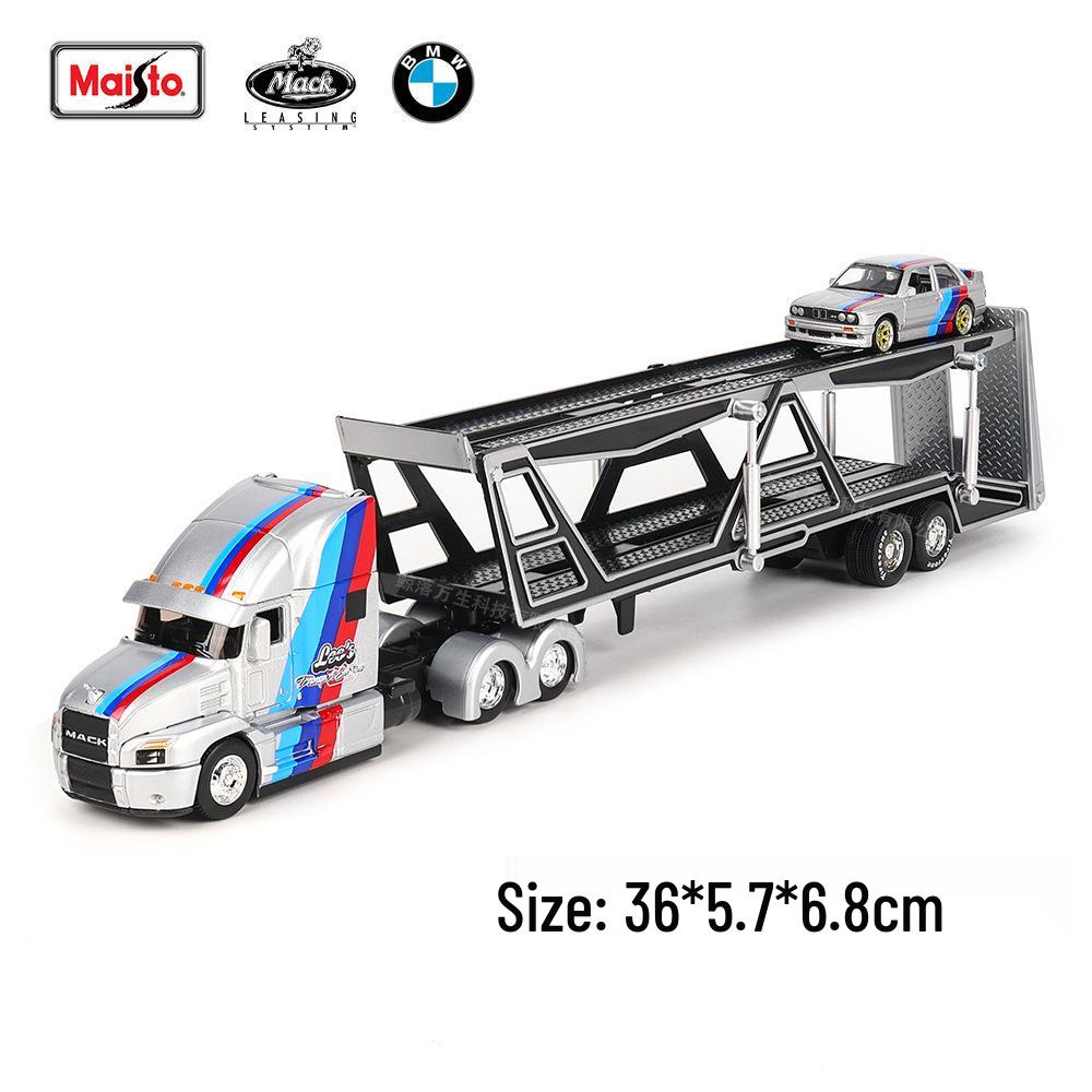 

Maisto 1/64 MACK Транспортер с моделью игрушечной машины BMW