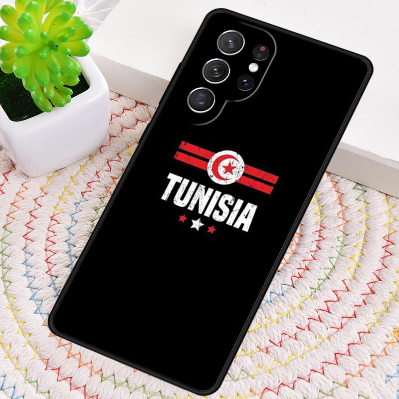 Tunisia Flag Map soft TPU Phone Case For Samsung Galaxy note 10 pro S26 S25 S24 S23 S22 Ultra Plus S21 FE S20 Shockproof Cover
