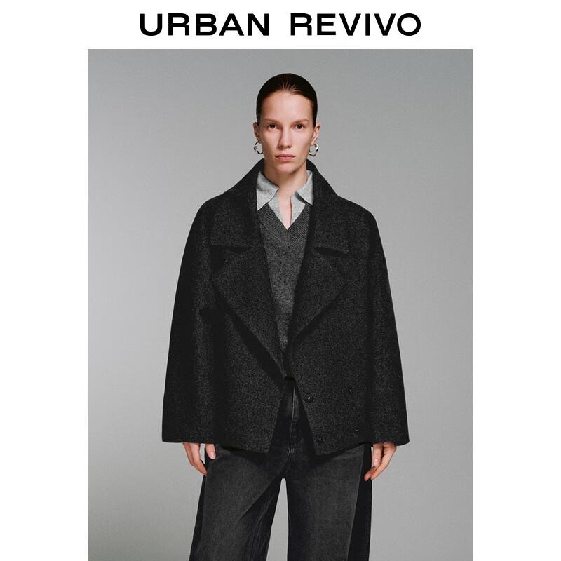 

UR2025 Женское свободное зимнее пальто с лацканами M