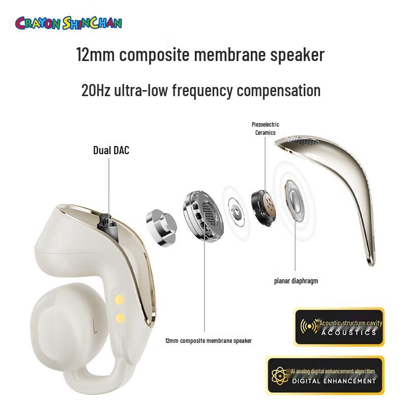 ROCK Clip-On True Wireless Bluetooth Earbuds