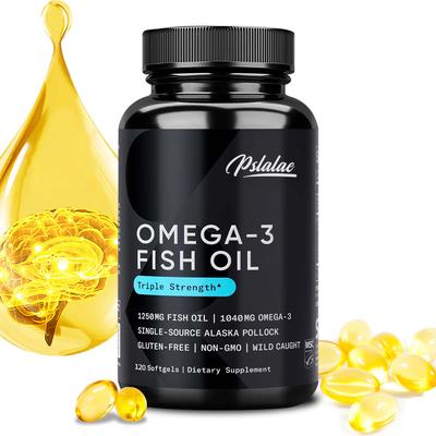 Omega 3 Fish Oil - with EPA,DHA - Lower Blood Pressure and Improve Heart Health