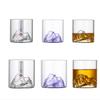 150ml/300ml Small Transparent Glass Coffee Cup Mountain Glass Whisky Heat Resistant Tea Drink Milk Juice Cup Bar Tool
