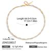 Youthway Elegant Twisted Imitation Pearl Necklace For Women  Gold Plated Stainless Steel Snake Chain Necklace Fashion Jewelry