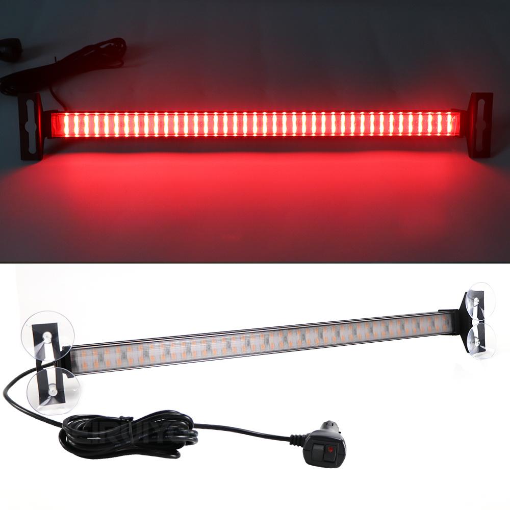 80 LED Strobe Police Lights For Auto Emergency Grill Warning Lamp Windshield Bar Traffic Advisor Flashlight Car Accessories